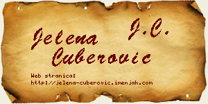 Jelena Čuberović vizit kartica
